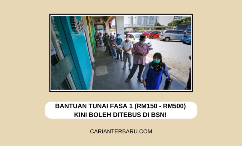 Bantuan STR Fasa 1 Kini Boleh Ditebus Di BSN