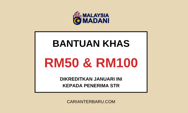 Bantuan SARA RM100 & RM50 Dikreditkan Januari Ini