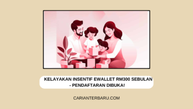 Kelayakan Insentif Ewallet RM300 : Pendaftaran Dibuka!