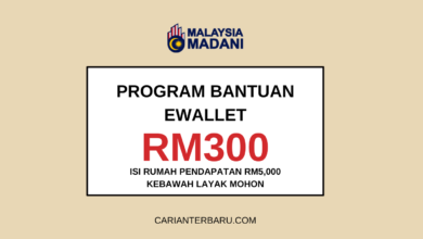 Bantuan Ewallet RM300 B40 - Syarat Kelayakan & Cara Daftar