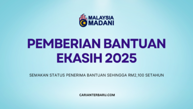 Bantuan eKasih SARA 2025 : Semakan Status Penerima