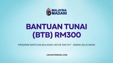 BTB : Bantuan Tunai RM300 Sebulan untuk Rakyat Malaysia