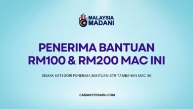 Bantuan RM100 & RM200 Disalurkan Bulan Mac Ini