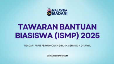 Tawaran Bantuan Biasiswa ISMP Ambilan 2025