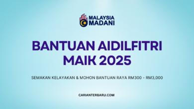 Bantuan Aidilfitri MAIK 2025 : Insentif RM300 - RM3,000