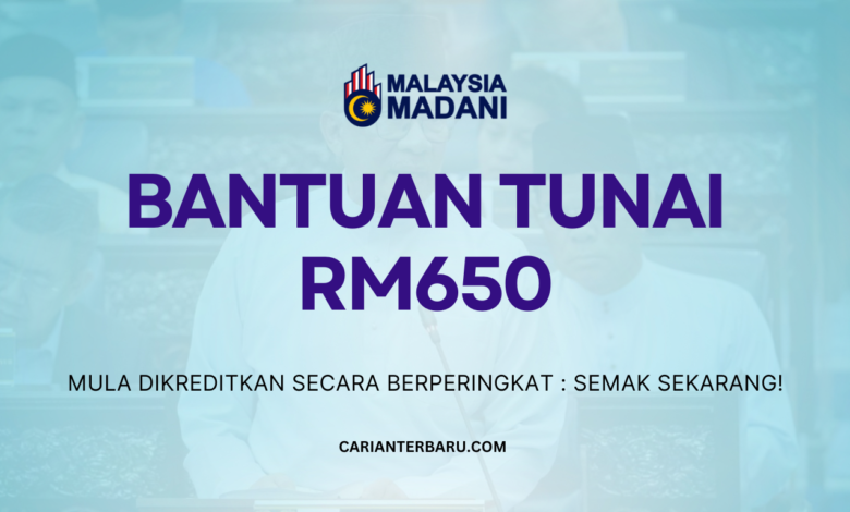 MySTR : Bantuan Sehingga RM650 Telah Mula Dikreditkan