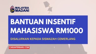 Bantuan Insentif Mahasiswa Cemerlang RM1000