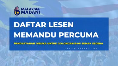 Daftar Lesen Memandu Percuma Melalui Program MyLesen B40