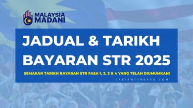 Jadual Bayaran Bantuan STR 2025 Mengikut Fasa 1, 2, 3 & 4