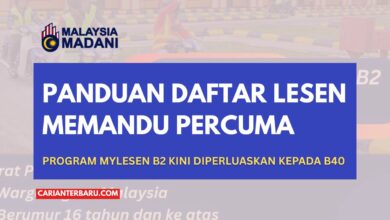Pendaftaran Lesen Percuma 2025 Melalui Program MyLesen B2
