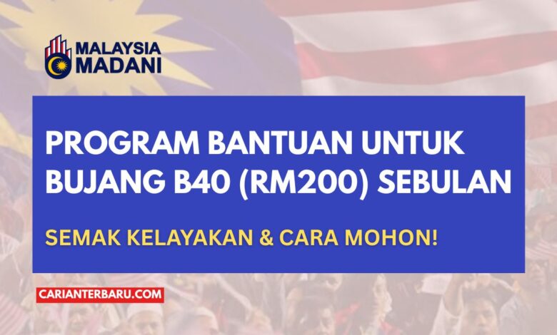 Bantuan untuk Bujang B40 Melalui Program Latihan Perantis