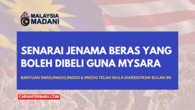 MySARA : Senarai Jenama Beras Yang Boleh Dibeli Guna MyKasih