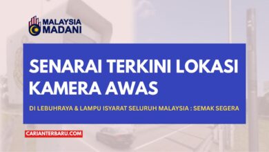 Senarai Lokasi Kamera AwAS Terkini Seluruh Malaysia