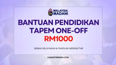 Bantuan Pendidikan TAPEM One-Off untuk Pelajar IPT