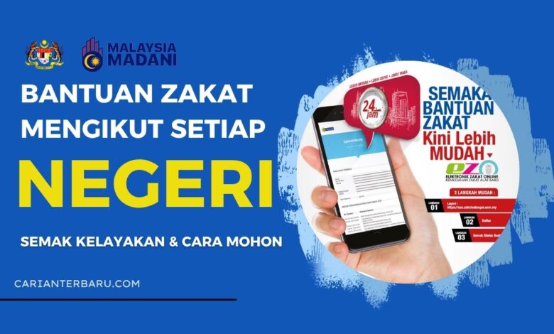 Bantuan Zakat Mengikut Negeri : Kelayakan & Cara Mohon