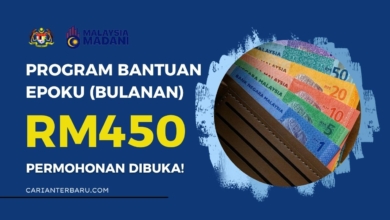 Bantuan EPOKU RM450 Sebulan : Permohonan Dibuka!