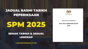 JADUAL SPM 2025