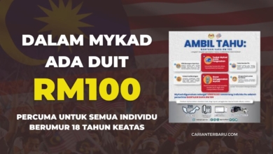 Ambil Tahu Dalam Mykad Ada Duit Bantuan SARA