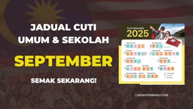 September 2025 : Jadual Cuti Sekolah & Cuti Umum