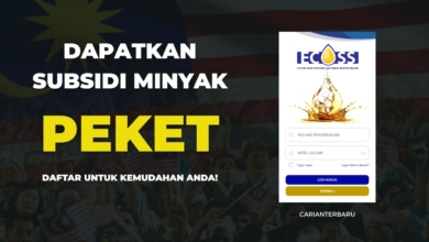 eCOSS : Dapatkan Subsidi Minyak Masak Peket