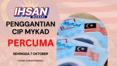 Penggantian Cip MyKad Secara Percuma Sehingga 7 Oktober